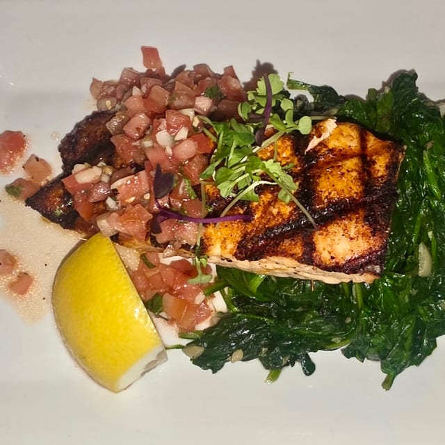 Grilled Cajun Salmon.